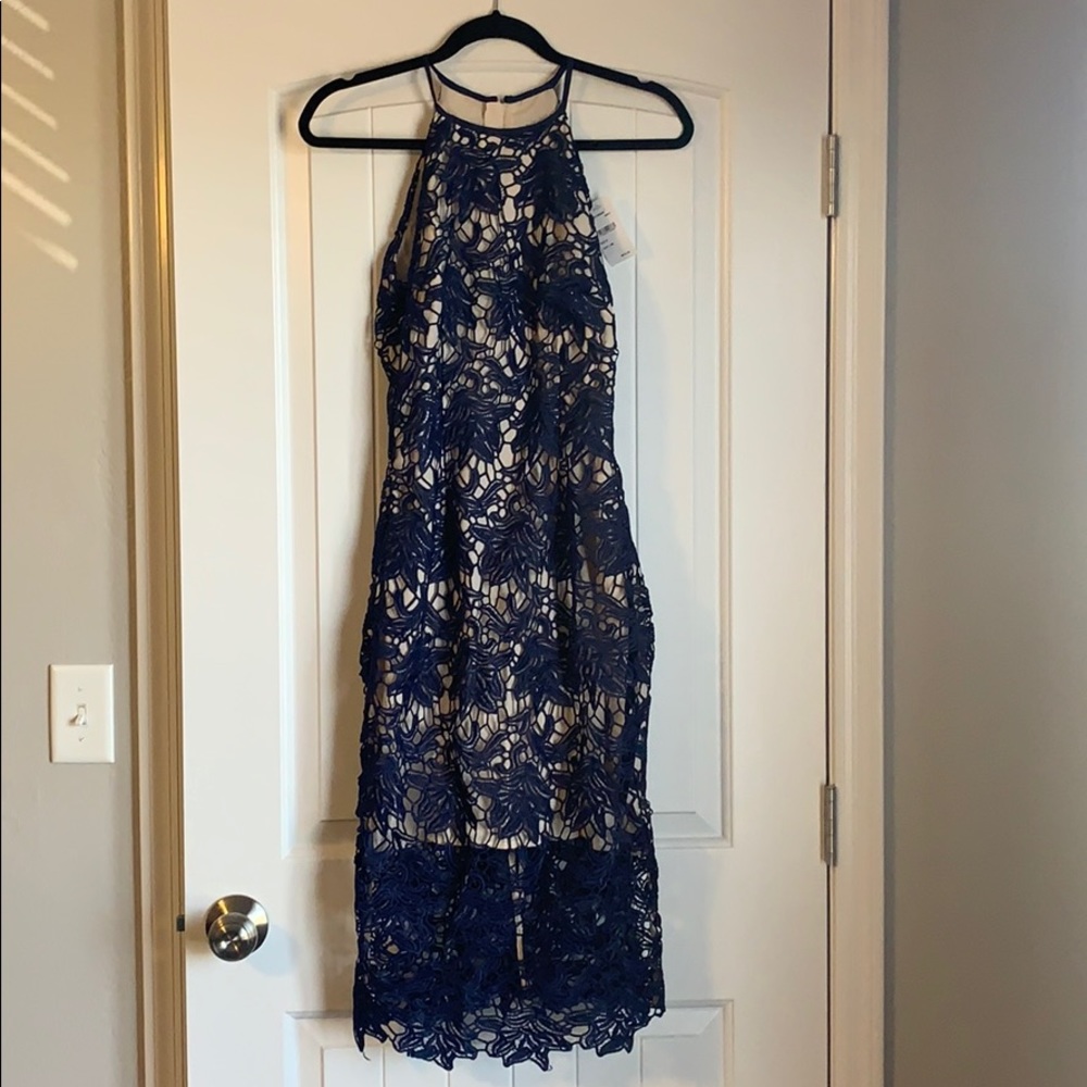 Keepsake Lace Halter Mid-Length Dress - Never Worn